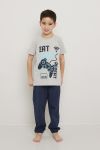 Pyjamas sett Gamer Grå-marine