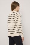 Oversized strikkegenser jente Beige-sort