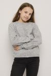 Strikket Cardigan Gråmerlert