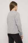Strikket Cardigan Gråmerlert