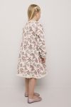 Kjole blomster med blondekant Beige-lilla