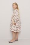 Kjole blomster med blondekant Beige-lilla