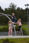 Topp langermet med blondekant Rosa