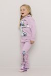 Hettegenser med søtt Stitch print Lys lilla