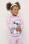 Hettegenser med søtt Stitch print Lys lilla
