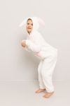 Jumpsuit hare med lange ører barn Hvit