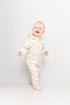 Jumpsuit med hette Beige
