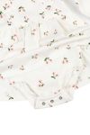Kjole med body og print Offwhite