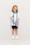 Fotballsett 2delt Argentina hvit-blå-sort
