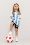 Fotballsett 2delt Argentina hvit-blå-sort