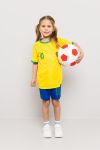 Fotballsett 2delt Brazil gul-blå