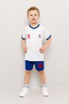 Fotballsett 2delt England hvit-blå