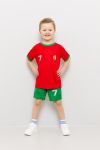 Fotballsett 2delt Portugal rød-grønn