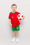 Fotballsett 2delt Portugal rød-grønn