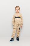Joggebukse med trykk Beige