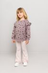 Sweatgenser blomstret Lilla