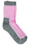 Safa Ullfrotte sokker 2pk rosa/grå