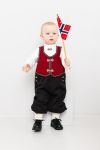 Norsk Festdrakt med body Elias Rød