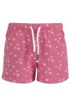 Kids World Shorts med knytting og blomstermønster rosa