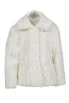 Kids World jakke i pelsimitasjon offwhite