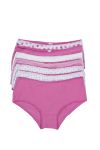 Teen Club truser 7pk i 100% bomull rosa-hvit