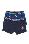 Marvel Spiderman boxer 2pk med print i behagelig bomullskvalitet marine-blå