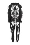 Kids World Jumpsuit med skjelett trykk i front svart