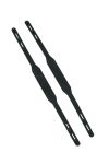 LT Kids Accessories elastisk fotstrikk 2pk i silikon til parkdress og regntøy sort