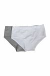 Teen Club hipster seamless 2pk hvit og grå