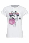 Kids Clothing t-skjorte med giraff print i god kvalitet hvit
