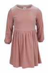 Kids World velourkjole rosa