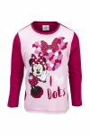 Disney langermet topp med Disney Minnie Mus print cerise