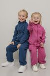 Kids World Fleece sett 2delt petrol.