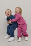 Kids World Fleece sett 2delt rosa.