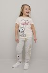 Peanuts Snoopy joggebukse gråmelert