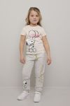 Peanuts Snoopy joggebukse gråmelert