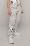 Peanuts Snoopy joggebukse gråmelert