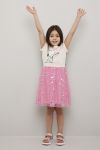 Peanuts Snoopy kjole rosa