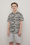 T-skjorte marine-offwhite