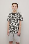 T-skjorte marine-offwhite