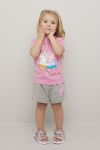 Peppa Gris Shorts gråmelert
