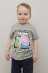 Peppa Gris Georg Gris t-skjorte gråmelert