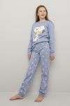 Peanuts Pyjamassett Snoopy blå