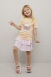 Kids Clothing Skjørt rutet lavendel