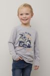 Kids Clothing Langermet dinosaur t-skjorte gråmelert