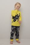 Batman pyjamas set sort-gul
