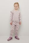 Kids Clothing Aurora genser med rysjekant grålilla.