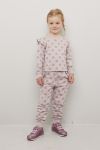 Kids Clothing Aurora genser med rysjekant grålilla.