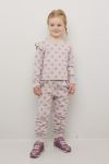 Kids Clothing Aurora genser med rysjekant grålilla.