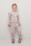 Kids Clothing Aurora genser med rysjekant grålilla.